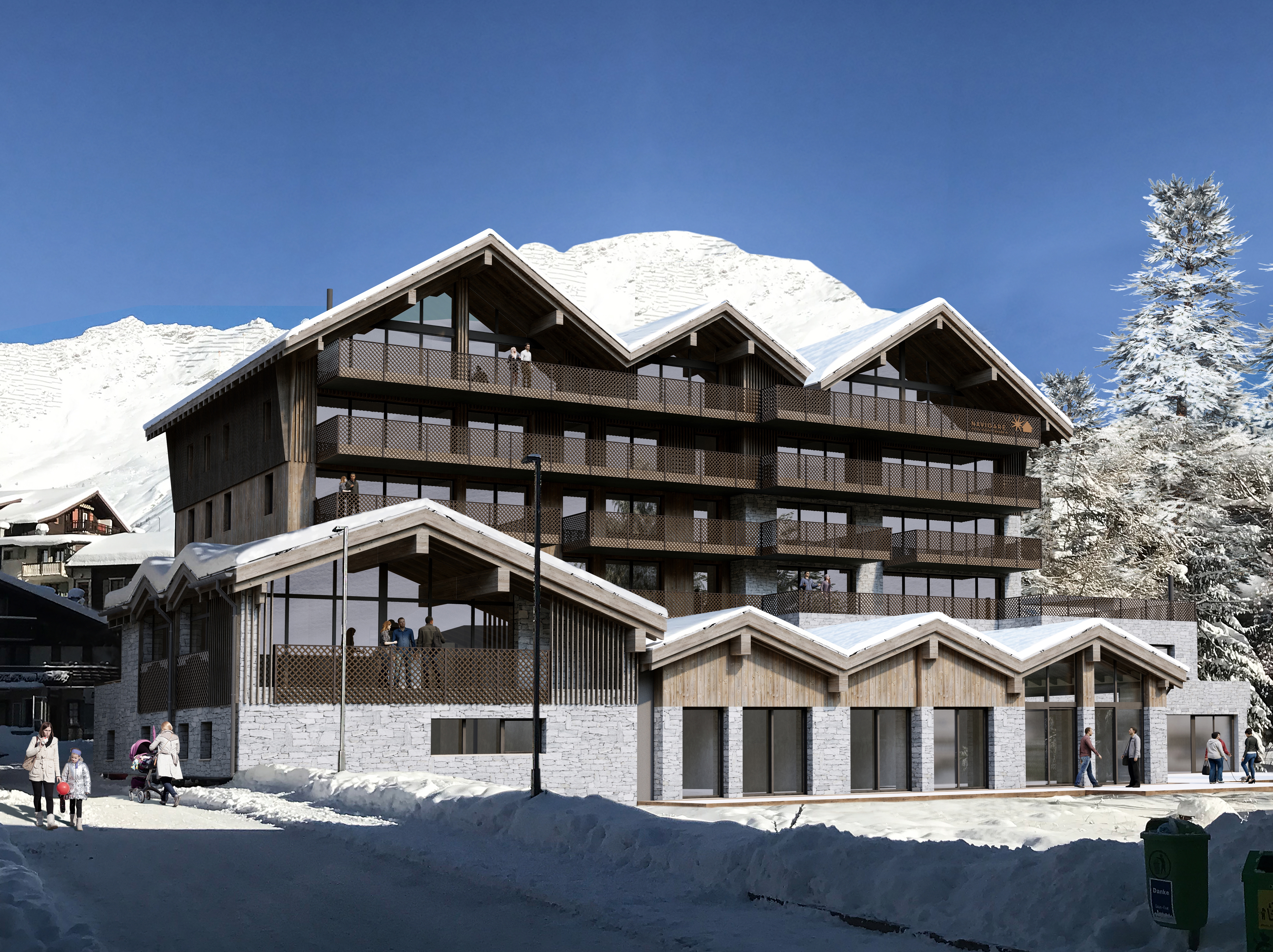 Serviced Hotel Residence apartments with rental returns in Saas-Fee